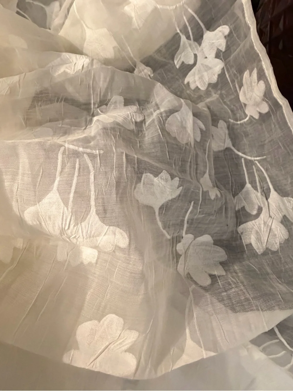 Editorialist Arose Studio Cream Tiered Floral Dress